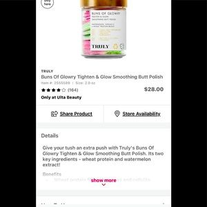 Truly BUNS OF GLOWRY Tighten and Smoothing polish